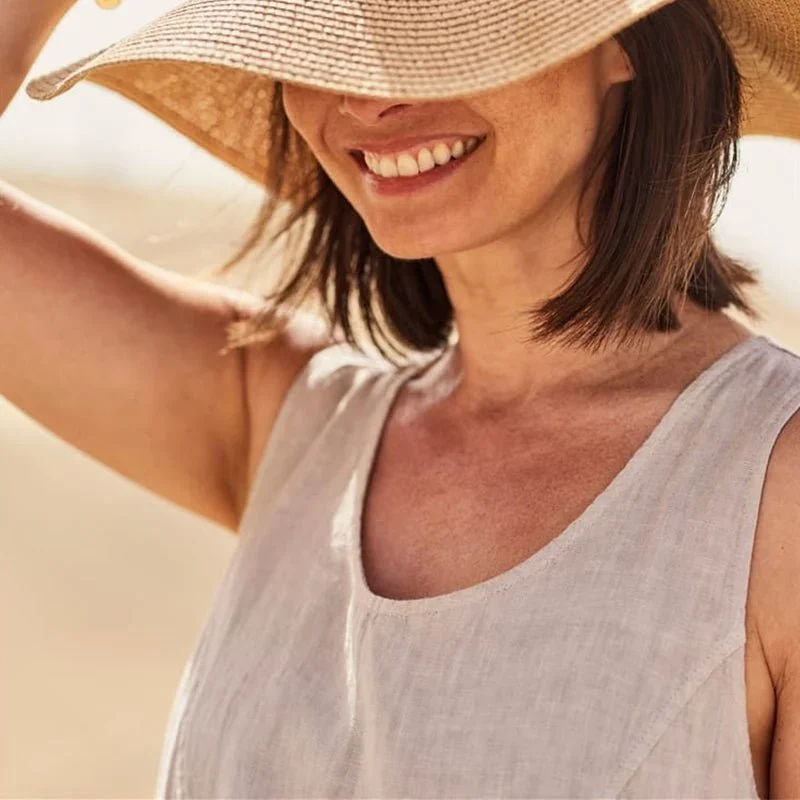 🔥 Last Day Promotion 30% OFF 🔥Women's Sleeveless Cotton And Linen Dress