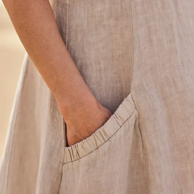 🔥 Last Day Promotion 30% OFF 🔥Women's Sleeveless Cotton And Linen Dress